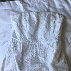 strapless j. crew mini dress